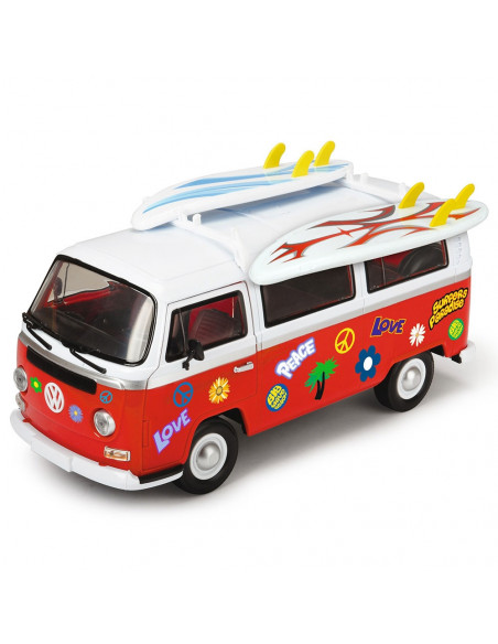 Masina Dickie Toys Volkswagen Surfer Van cu accesorii,S203776001