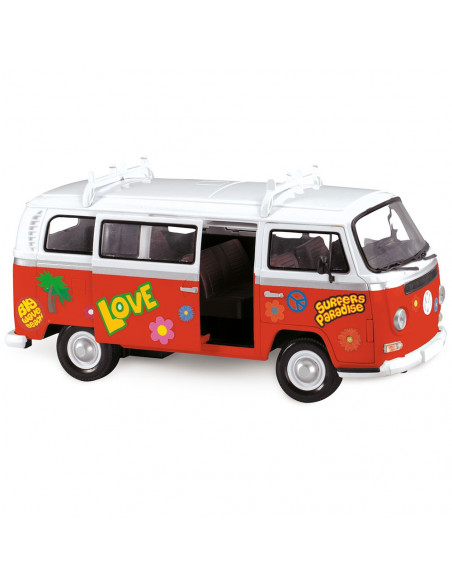 Masina Dickie Toys Volkswagen Surfer Van cu accesorii,S203776001