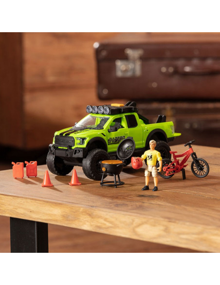 Masina Dickie Toys Playlife Bike Trail Set cu figurina si