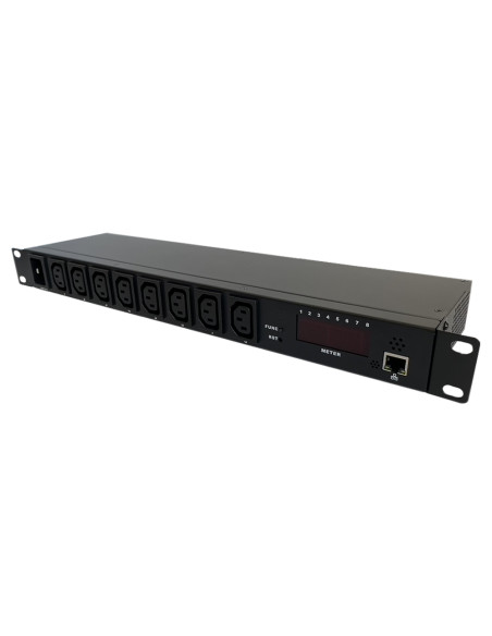 LIU-0816-WN,Priza de rack 19 inch, PDU Smart Management 1U, 8 posturi C13, Xcab "LIU-0816-WN"