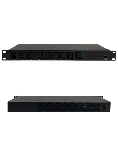 LIU-0816-WN,Priza de rack 19 inch, PDU Smart Management 1U, 8 posturi C13, Xcab "LIU-0816-WN"