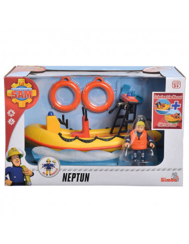 Barca Simba Fireman Sam Neptune cu figurina si Barca Simba Fireman Sam Neptune cu figurina si