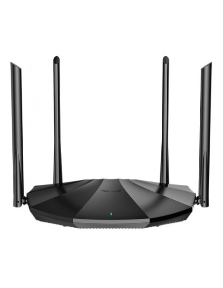 RX2,Router Tenda wireless AX1500Mbps,1 x WAN Gigabit, 3 porturi LAN Gigabit, 2.4 GHz/5 GHz dual band, 4 antene externe