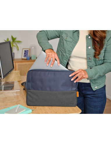 TRUST LISBOA 16" LAPTOP SLEEVE BLUE "24982"