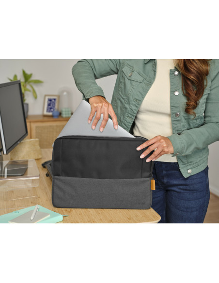 TRUST LISBOA 16" LAPTOP SLEEVE BLACK "25248"