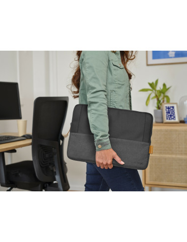 TRUST LISBOA 16" LAPTOP SLEEVE BLACK "25248"