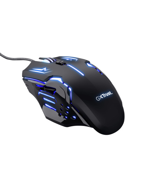 Mouse gaming optic Trust GXT 108 Rava, RGB LED, USB, Negru