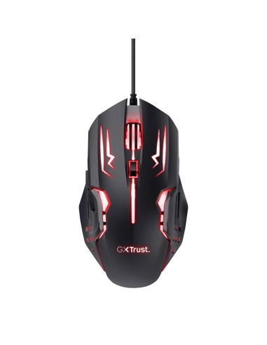 Mouse gaming optic Trust GXT 108 Rava, RGB LED, USB, Negru