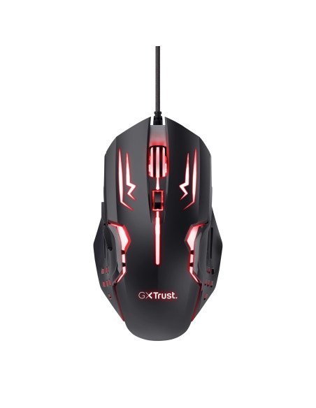 Mouse gaming optic Trust GXT 108 Rava, RGB LED, USB, Negru