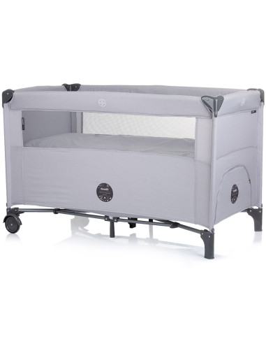 KOSIRE241AS,Patut pliabil Chipolino Relax ash grey linen cu laterala culisanta