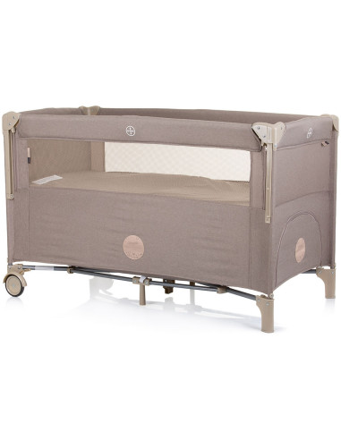 KOSIRE242MA,Patut pliabil Chipolino Relax macadamia linen cu laterala culisanta