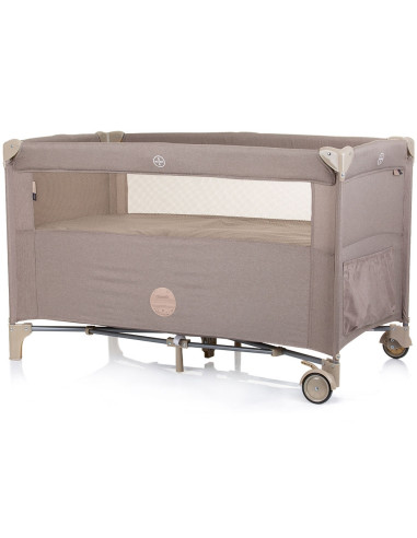 KOSIRE242MA,Patut pliabil Chipolino Relax macadamia linen cu laterala culisanta