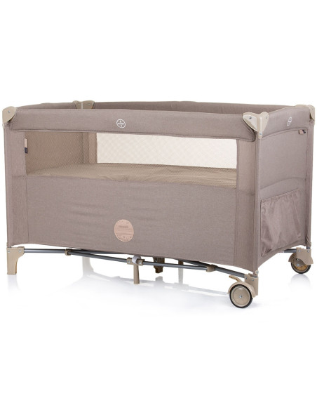 KOSIRE242MA,Patut pliabil Chipolino Relax macadamia linen cu laterala culisanta