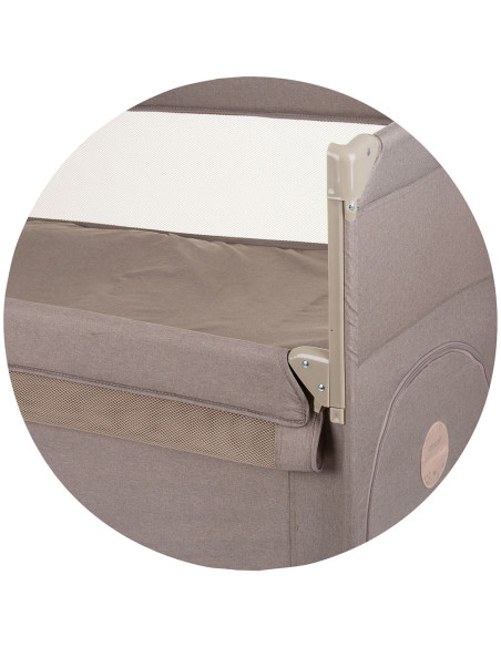 KOSIRE242MA,Patut pliabil Chipolino Relax macadamia linen cu laterala culisanta