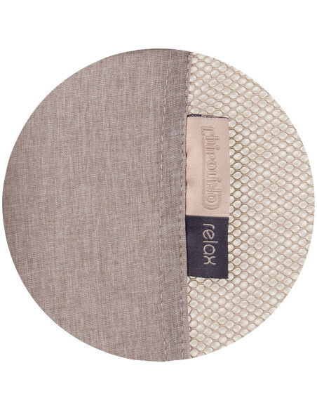 KOSIRE242MA,Patut pliabil Chipolino Relax macadamia linen cu laterala culisanta