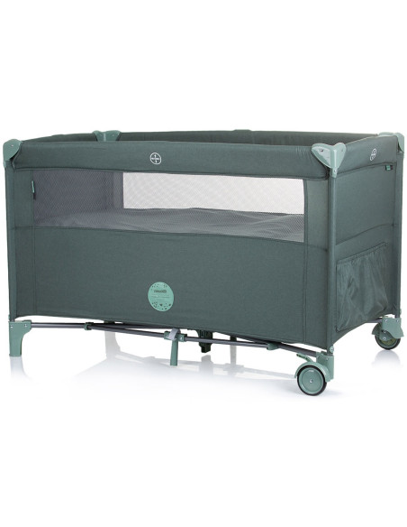 KOSIRE243PN,Patut pliabil Chipolino Relax pine linen cu laterala culisanta
