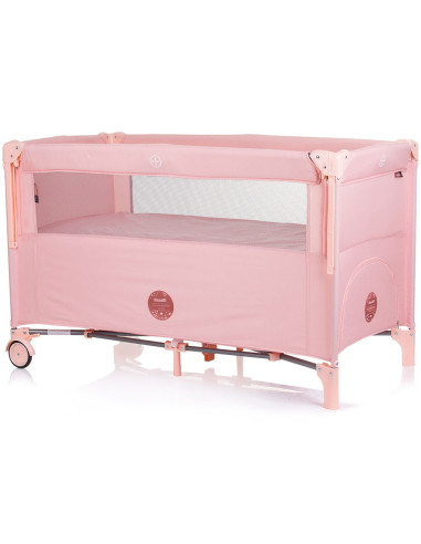 KOSIRE244FL,Patut pliabil Chipolino Relax flamingo linen cu laterala culisanta