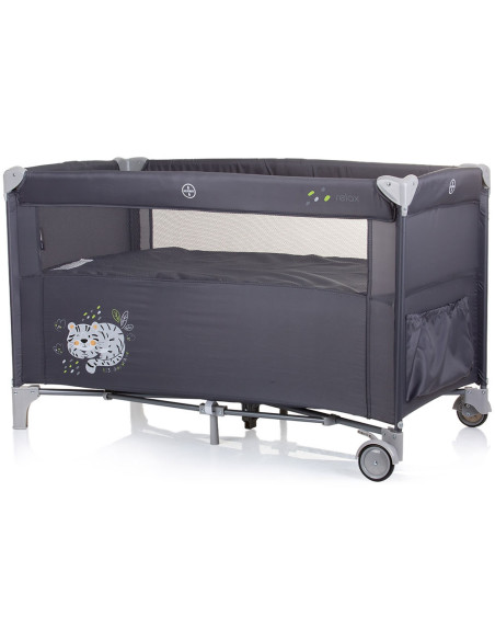 KOSIRE245GN,Patut pliabil Chipolino Relax granite cu laterala culisanta
