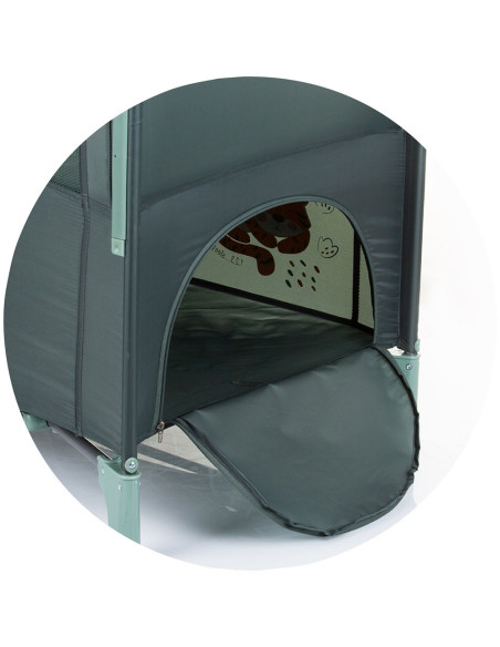 KOSIRE247PG,Patut pliabil Chipolino Relax pastel green cu laterala culisanta