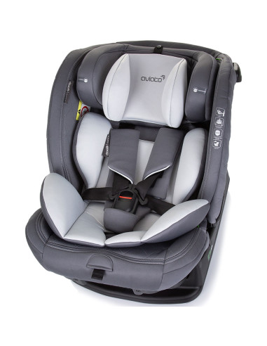 STKAVT02403AS,Scaun auto Chipolino Aviato I-Size 40-150 cm ash grey