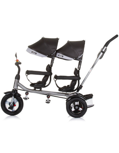 TRK2P0242OS,Tricicleta gemeni Chipolino 2Play obsidian silver