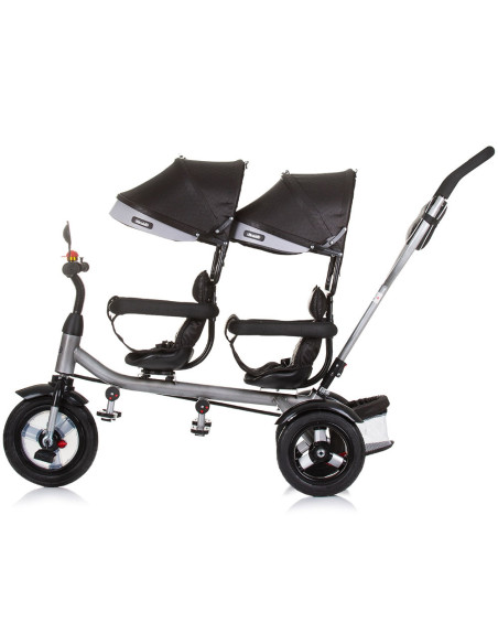 TRK2P0242OS,Tricicleta gemeni Chipolino 2Play obsidian silver