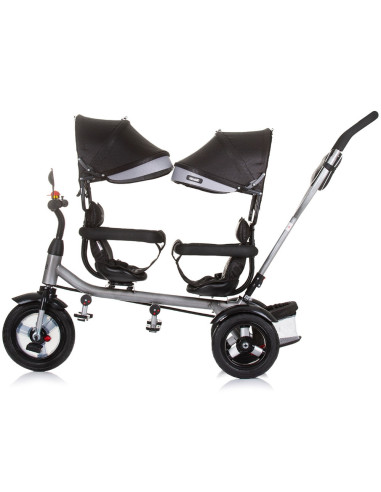 TRK2P0242OS,Tricicleta gemeni Chipolino 2Play obsidian silver