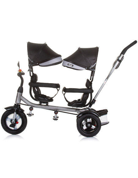TRK2P0242OS,Tricicleta gemeni Chipolino 2Play obsidian silver