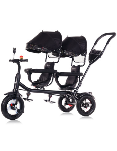 TRK2P0243OL,Tricicleta gemeni Chipolino 2Play obsidian leaves