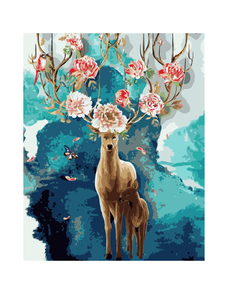 PDP3650_5040,Picturi pe numere Animale, 40x50 cm, Incoronat cu Podoabe, PDP3650 PDP3650_5040,Picturi pe numere Animale, 40x50 cm, Incoronat cu Podoabe, PDP3650