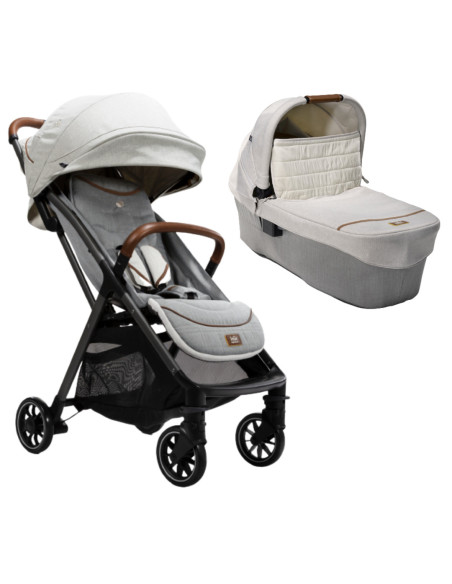 BB-S2112AAOYS000SET,Joie - Carucior pentru copii ultracompact 2 in 1 Parcel, nastere - 22 kg, Signature Oyster (Carucior Parcel 
