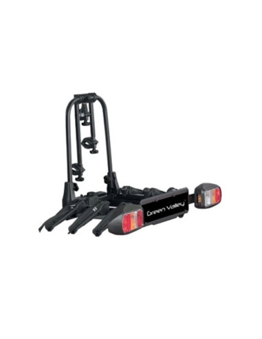 GV160514-3,Suport bicicleta Green Valley Discovery 160514-3 cu prindere pe carligul de remorcare, 3 biciclete, Negru