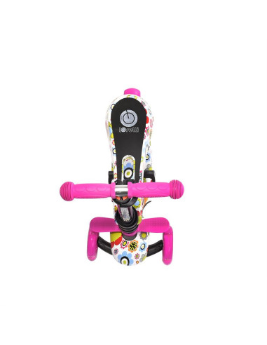 10390020016,Trotineta pentru copii Smart, Pink Flowers