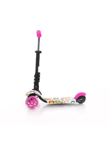 10390020016,Trotineta pentru copii Smart, Pink Flowers