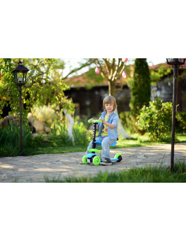 10390020016,Trotineta pentru copii Smart, Pink Flowers