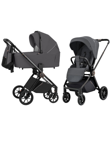 CRL-6525-GREY,Carucior compact premium Carrello ULTRA 2 in 1 Sonic Grey