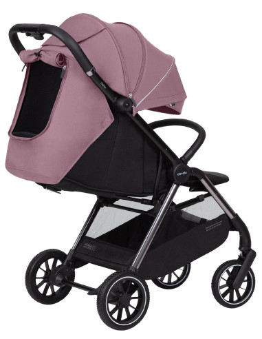 CRL-5517-PINK,Carucior sport (max. 22 Kg) cu roti de cauciuc, pliere automata, protectie UV 50, Carrello DELTA Rose Pink