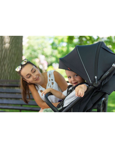 CRL-5517-BEIGE,Carucior sport (max. 22 Kg) cu roti de cauciuc, pliere automata, protectie UV 50, Carrello DELTA Wheat Beige