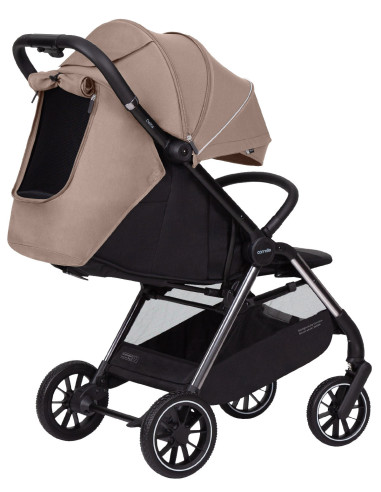 CRL-5517-BEIGE,Carucior sport (max. 22 Kg) cu roti de cauciuc, pliere automata, protectie UV 50, Carrello DELTA Wheat Beige