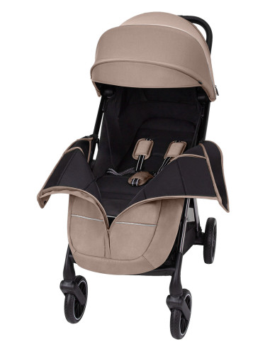 CRL-5517-BEIGE,Carucior sport (max. 22 Kg) cu roti de cauciuc, pliere automata, protectie UV 50, Carrello DELTA Wheat Beige