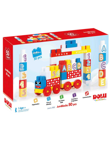 D5031,Cuburi de construit din plastic - 50 piese