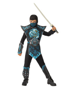 702080,Costum de carnaval - Ninja Dragon Albastru