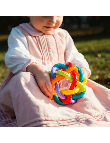 BN-184557,Minge cu activitati, Playgro, Pentru bebelusi, Cu zornaitoare, Dimensiune mare, Bendy Ball