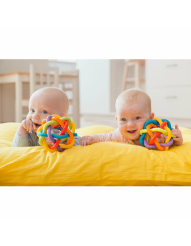 BN-184557,Minge cu activitati, Playgro, Pentru bebelusi, Cu zornaitoare, Dimensiune mare, Bendy Ball