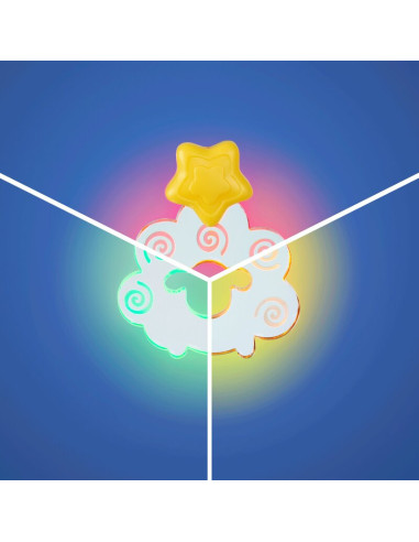 BN-0187713,Carusel muzical, Playgro, Cu stelute si norisori, Pana la 30 de minute de muzica linistitoare, Cu 3 moduri de functio