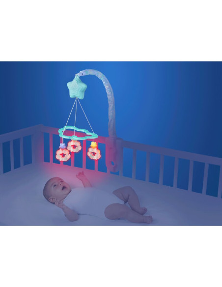 BN-0187713,Carusel muzical, Playgro, Cu stelute si norisori, Pana la 30 de minute de muzica linistitoare, Cu 3 moduri de functio