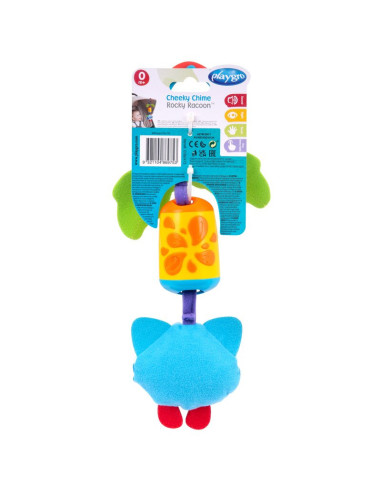 BN-186975,Jucarie carucior sau scaun auto, Playgro, Dezvolta abilitatile motorii, Culori luminoase, Cu clopotel, Fara BPA, 0 lun