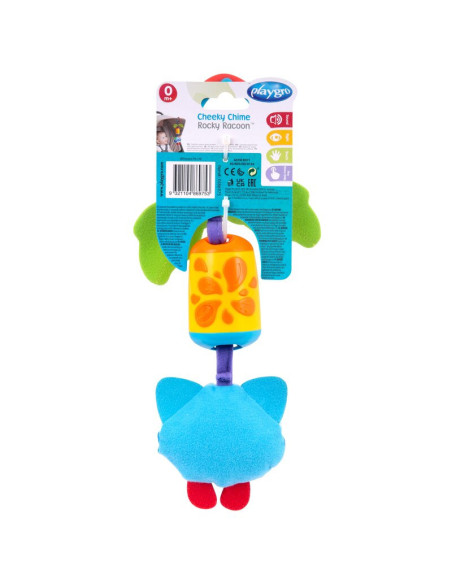 BN-186975,Jucarie carucior sau scaun auto, Playgro, Dezvolta abilitatile motorii, Culori luminoase, Cu clopotel, Fara BPA, 0 lun