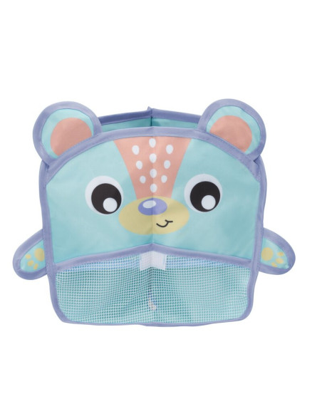 BN-187632,Organizator de baie, Playgro, Pentru jucarii, Cu ventuze, Rezistent la apa si mucegai, Inchidere prin velcro, 6 luni+,