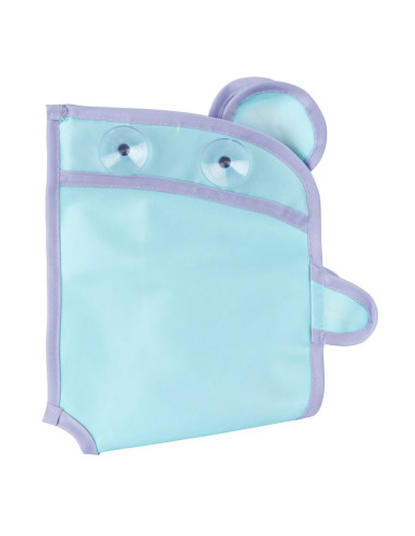 BN-187632,Organizator de baie, Playgro, Pentru jucarii, Cu ventuze, Rezistent la apa si mucegai, Inchidere prin velcro, 6 luni+,